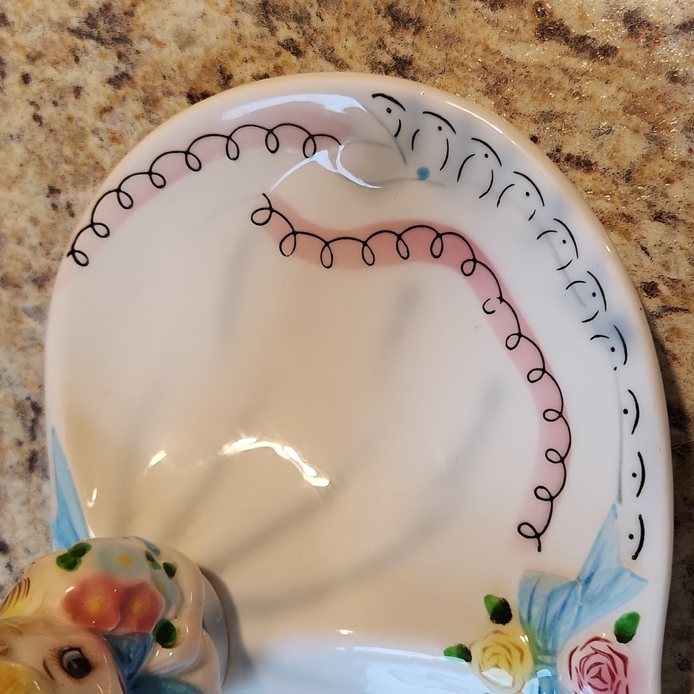 Extremely Rare Vintage Lefton Miss Dainty Candy Dish - Picture 5 of 9